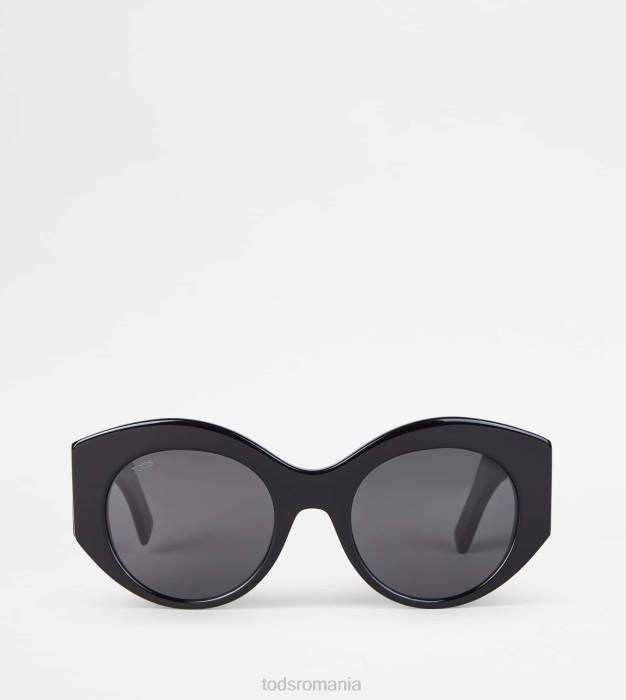 ochelari de soare rotunjiți femei Tod's 080D533 negru