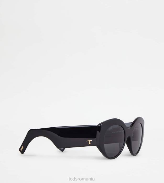 ochelari de soare rotunjiți femei Tod's 080D533 negru