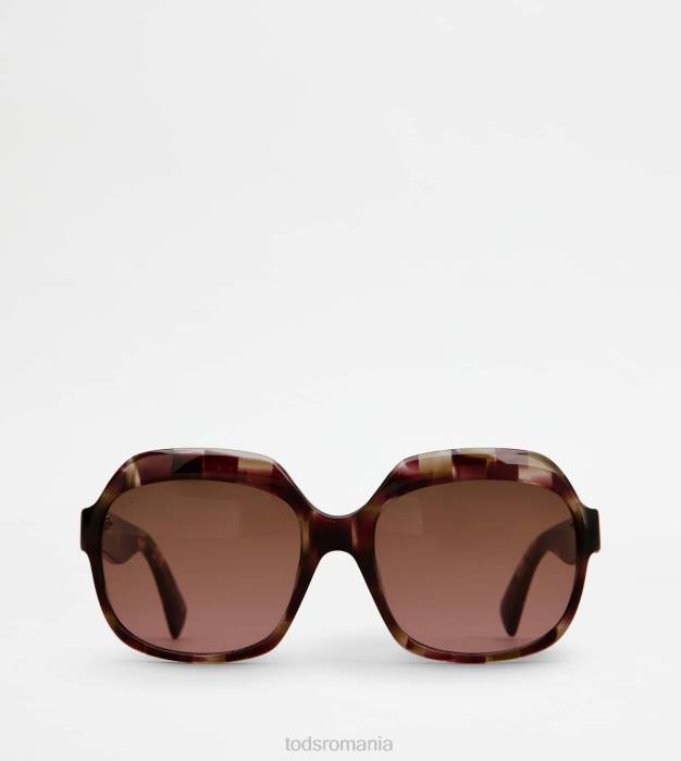 ochelari de soare supradimensionati femei Tod's 080D539 maro