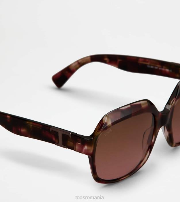 ochelari de soare supradimensionati femei Tod's 080D539 maro
