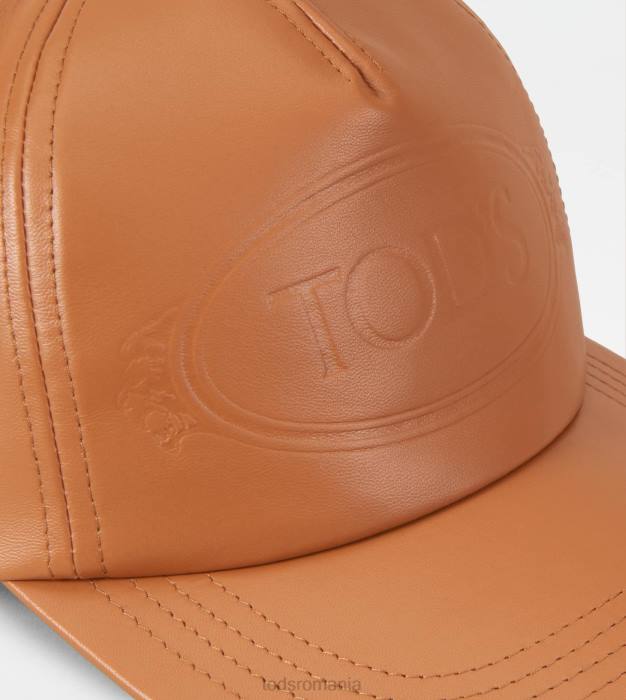 șapcă din piele femei Tod's 080D546 maro