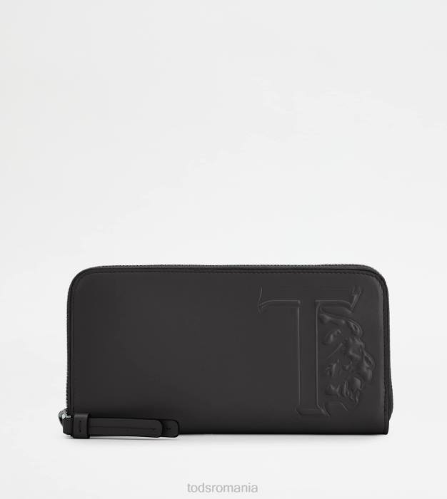 portofel din piele femei Tod's 080D483 negru