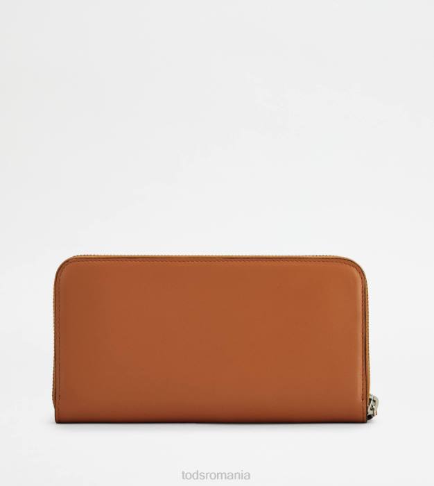 portofel din piele femei Tod's 080D487 maro