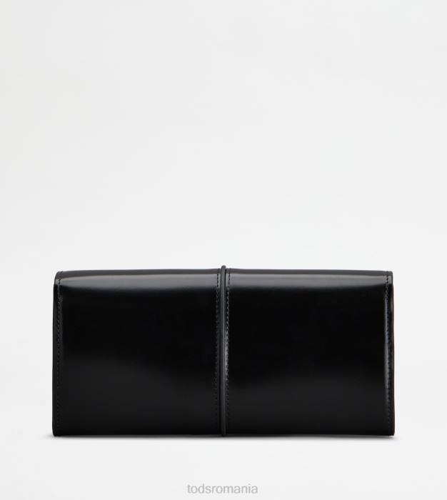t portofel atemporal din piele femei Tod's 080D478 negru