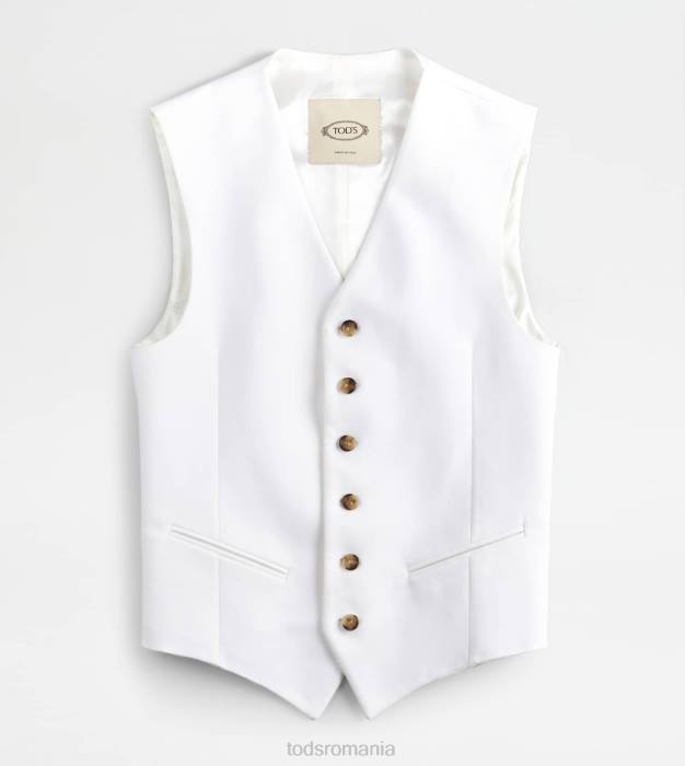 gilet femei Tod's 080D558 alb