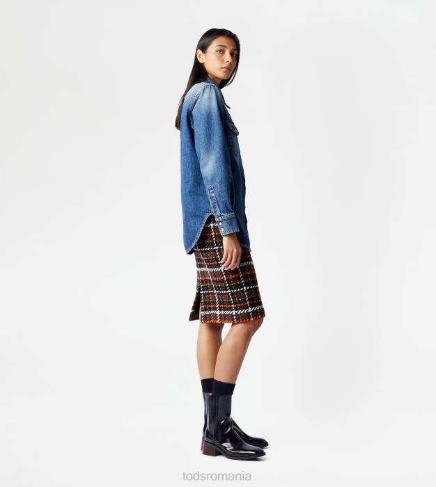 cămașă din denim femei Tod's 080D611 albastru