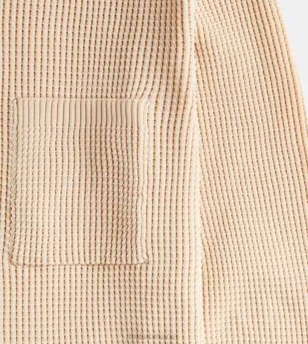 tricou polo din tricot femei Tod's 080D576 bej