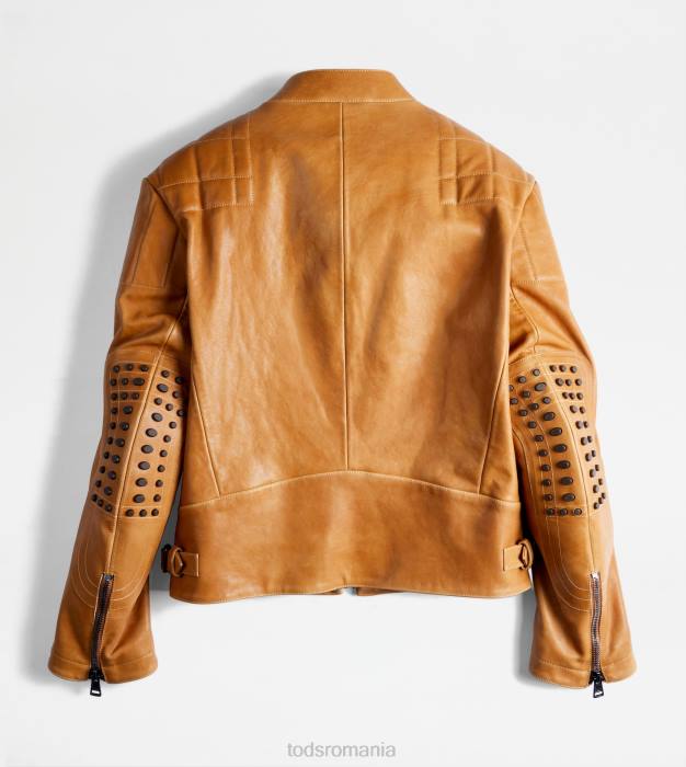 biker din piele femei Tod's 080D609 maro