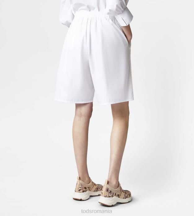 bermude din poplin femei Tod's 080D617 alb