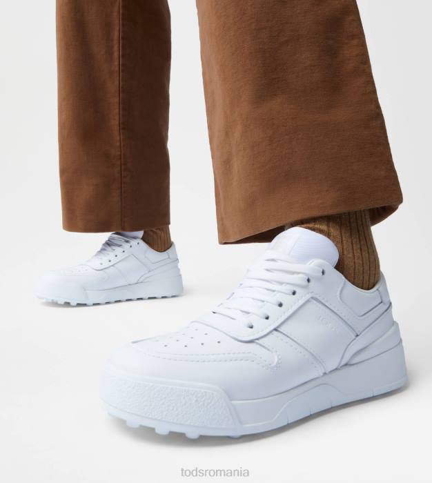 adidași din piele femei Tod's 080D146 alb