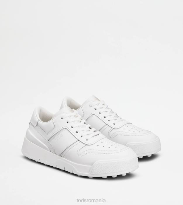 adidași din piele femei Tod's 080D146 alb