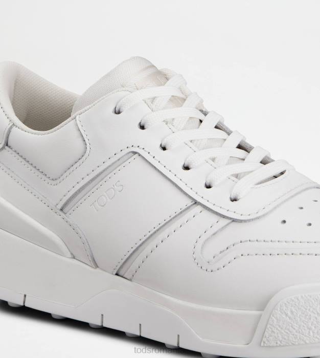 adidași din piele femei Tod's 080D146 alb