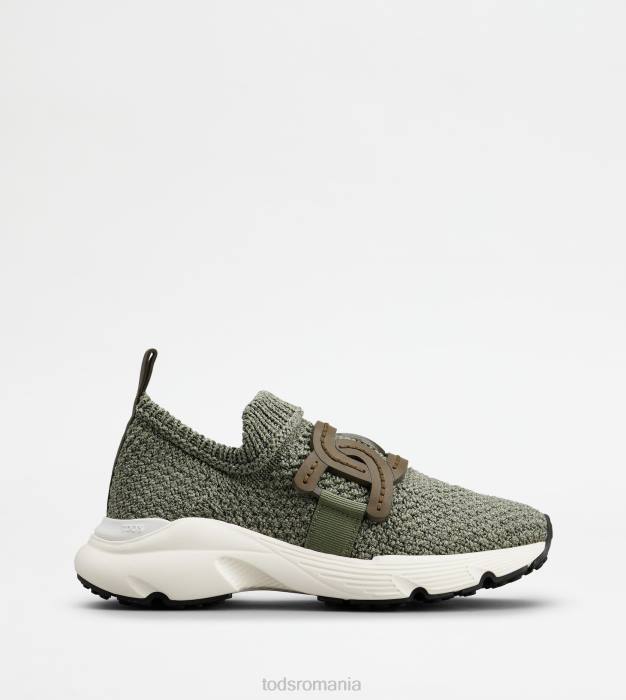 adidași slip-on din material textil femei Tod's 080D123 verde