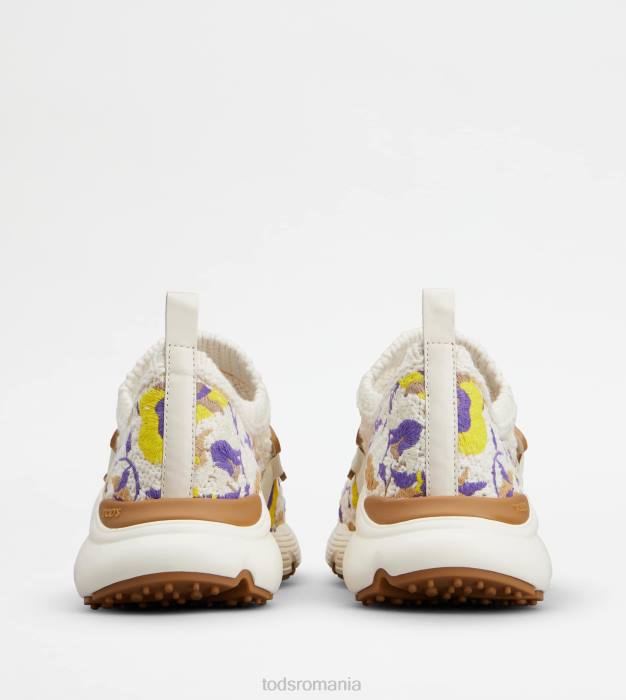 pantofi sport slip-on kate din material textil femei Tod's 080D118 maro