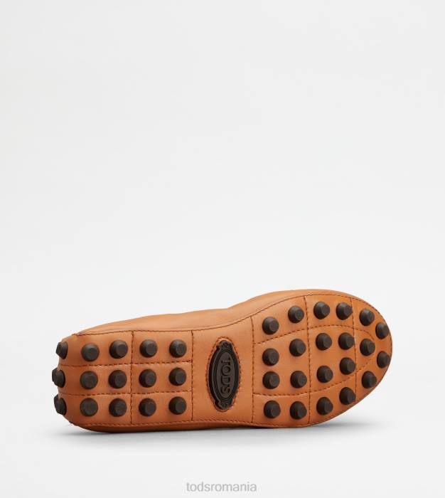 balerini bubble din piele femei Tod's 080D186 maro
