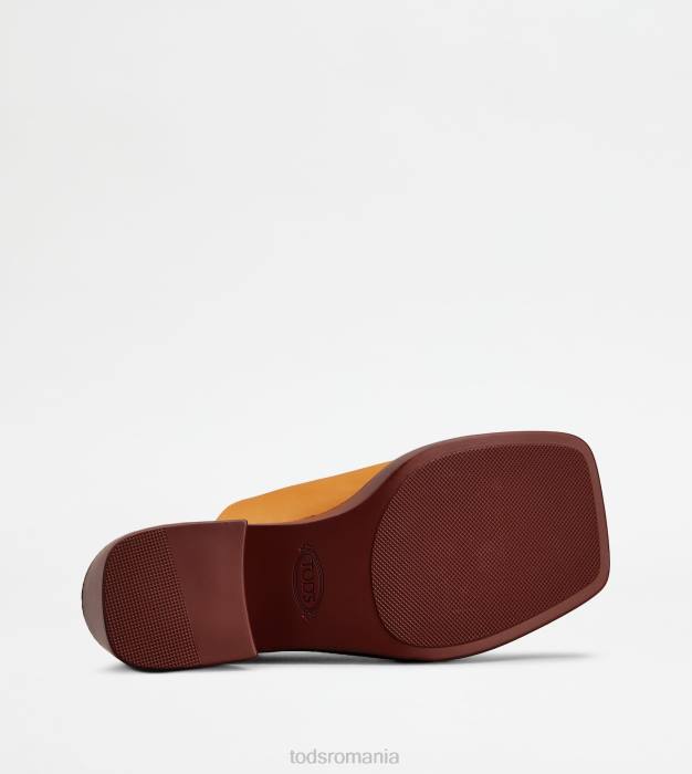 Mulți cu platformă din piele cu toc femei Tod's 080D223 portocale