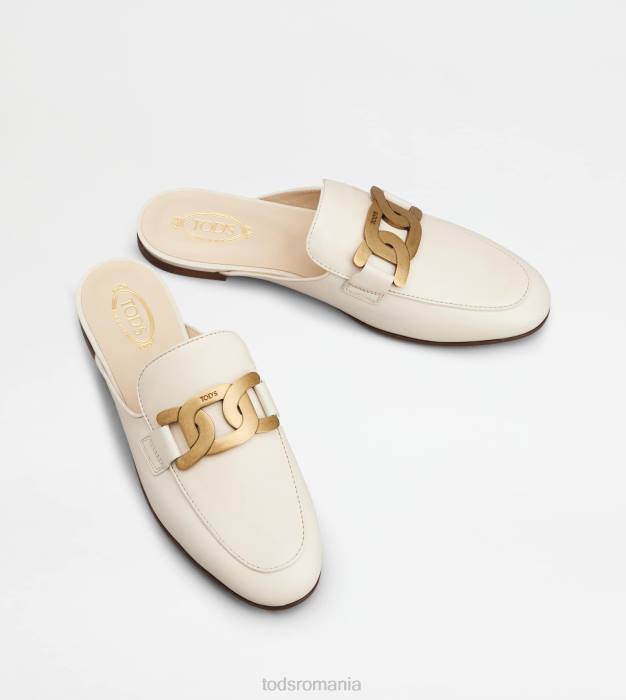 catâri din piele femei Tod's 080D230 alb