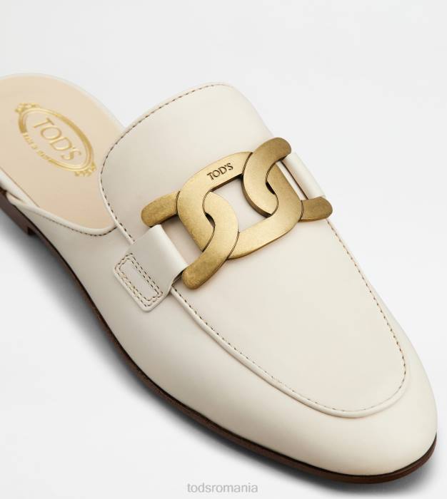 catâri din piele femei Tod's 080D230 alb