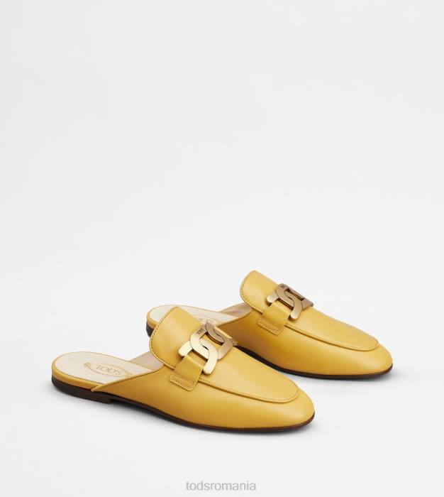 catâri din piele femei Tod's 080D231 galben