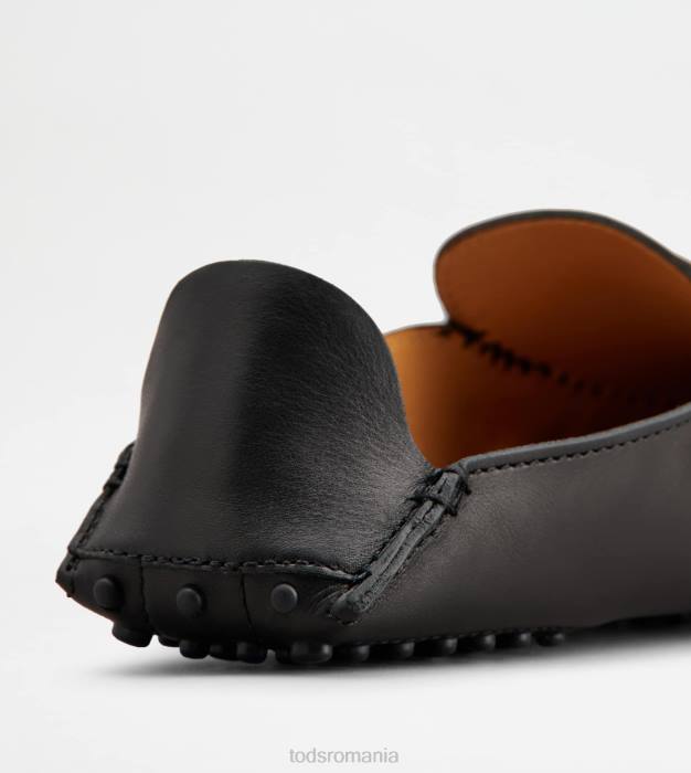 pantofi gommino mule din piele femei Tod's 080D229 negru