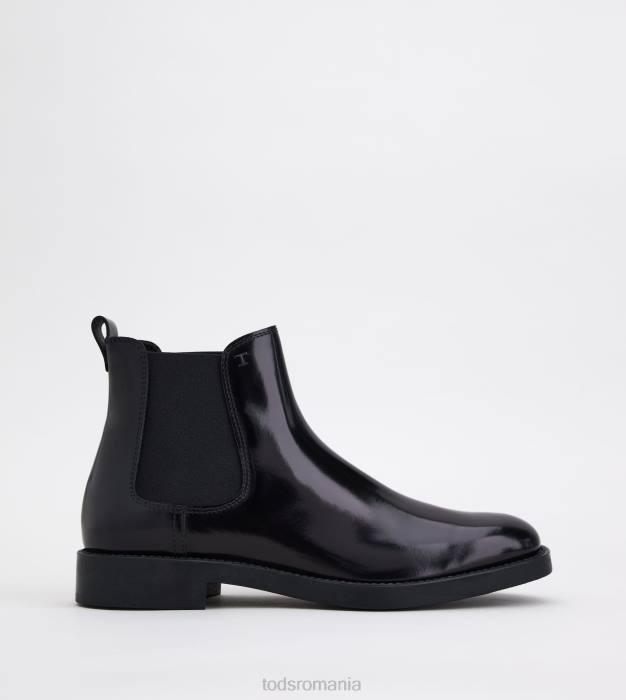 botine din piele femei Tod's 080D170 negru