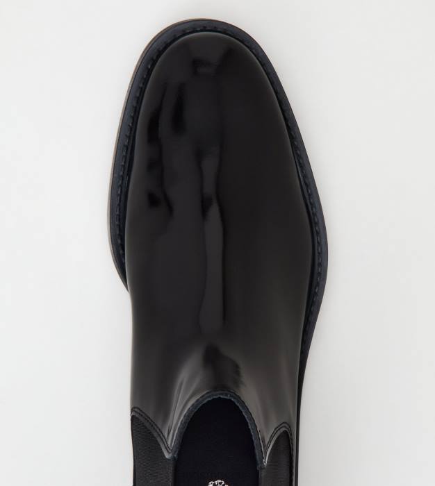 botine din piele femei Tod's 080D170 negru