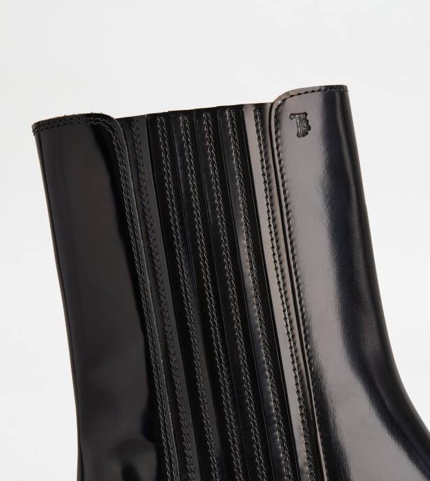 cizme chelsea din piele femei Tod's 080D165 negru