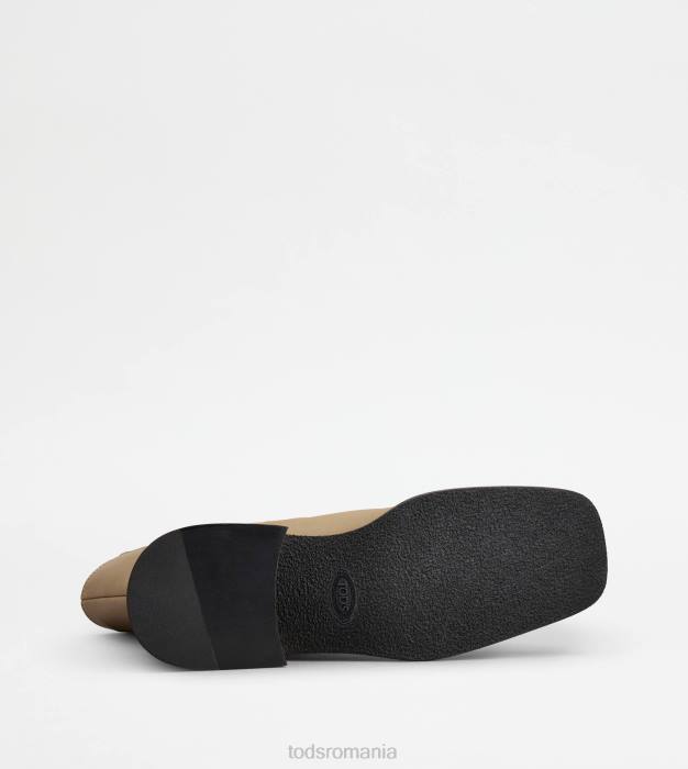 cizme chelsea din piele femei Tod's 080D182 bej
