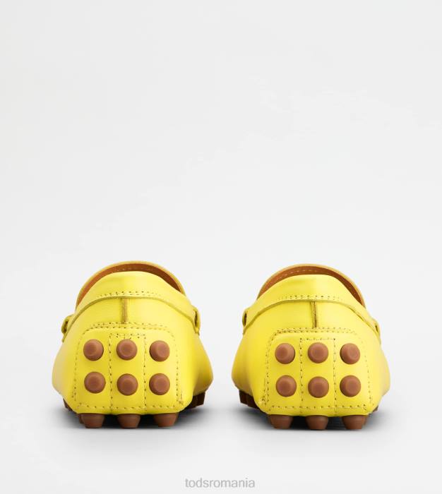 bubble gommino din piele femei Tod's 080D83 galben