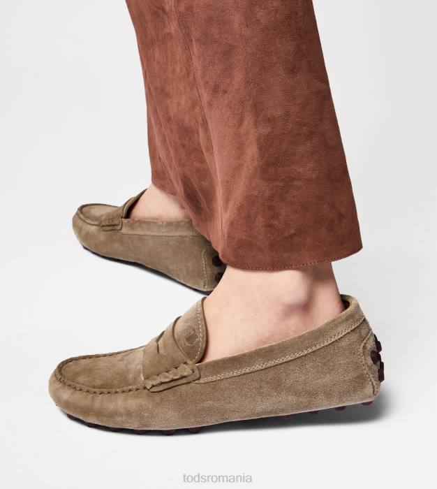 bubble gommino din piele intoarsa femei Tod's 080D86 maro/visiniu