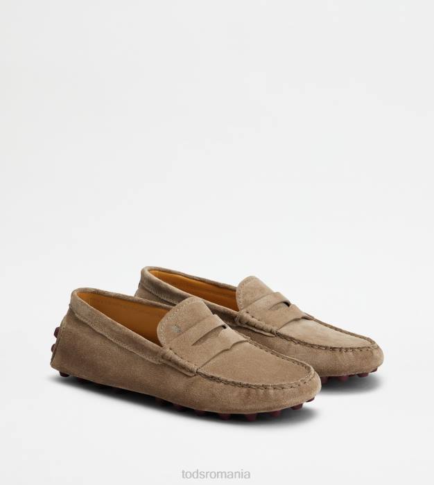 bubble gommino din piele intoarsa femei Tod's 080D86 maro/visiniu