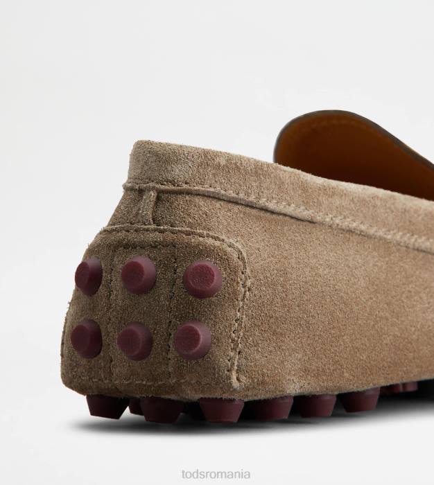 bubble gommino din piele intoarsa femei Tod's 080D86 maro/visiniu