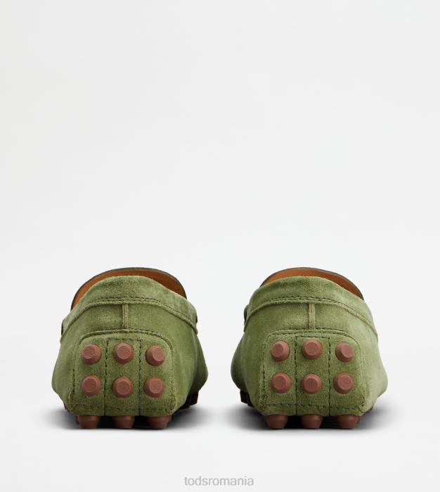 bubble gommino din piele intoarsa femei Tod's 080D90 verde