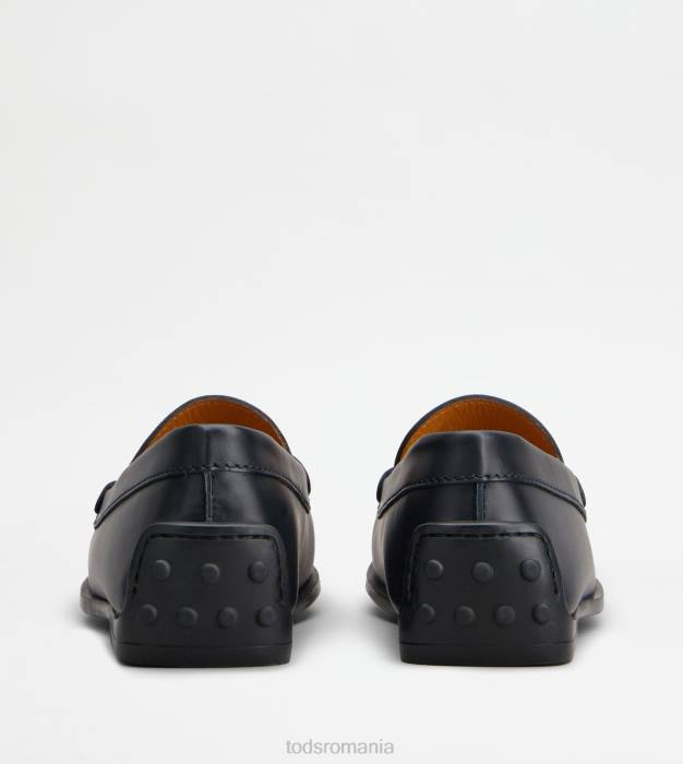 pantofi de conducere city gommino din piele femei Tod's 080D73 albastru