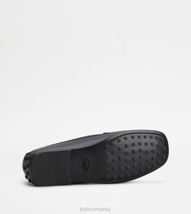 pantofi de conducere city gommino din piele femei Tod's 080D73 albastru