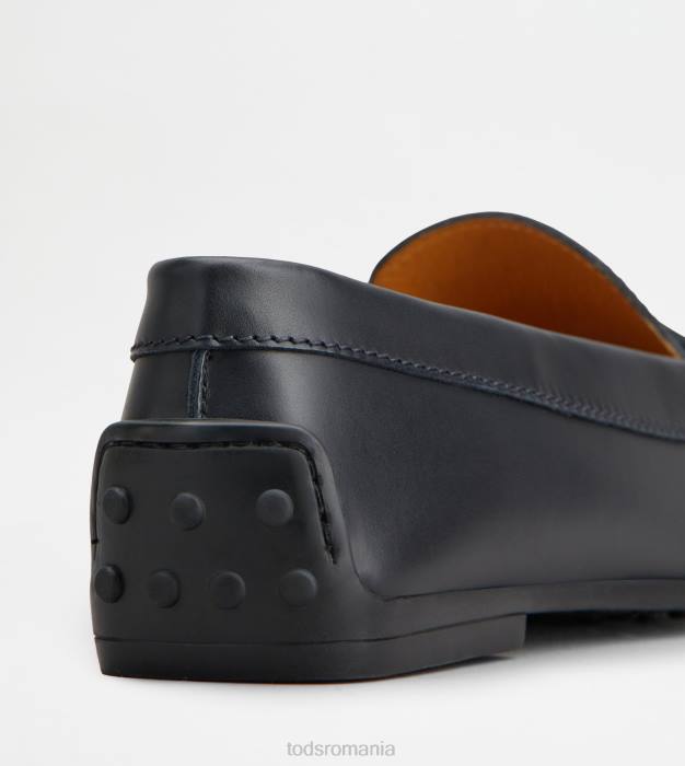 pantofi de conducere city gommino din piele femei Tod's 080D73 albastru