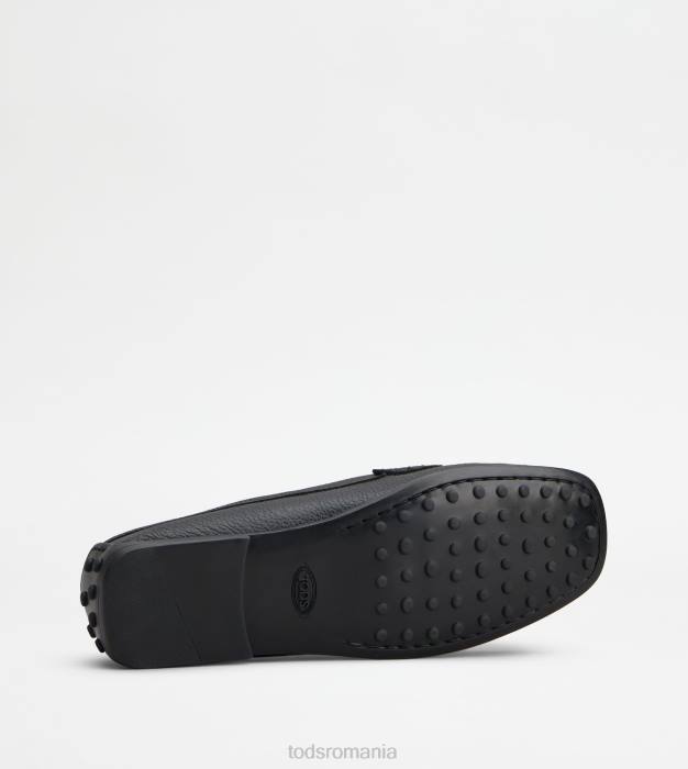 pantofi de conducere city gommino din piele femei Tod's 080D74 negru