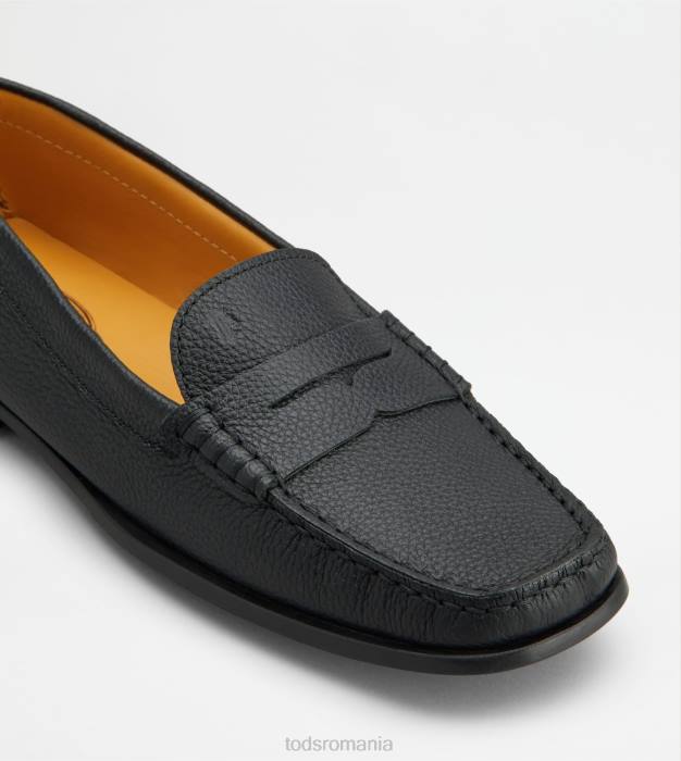 pantofi de conducere city gommino din piele femei Tod's 080D74 negru