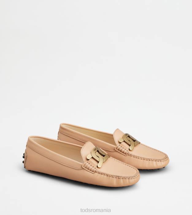 pantofi de conducere kate gommino din piele femei Tod's 080D92 roz