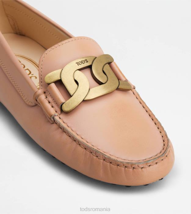 pantofi de conducere kate gommino din piele femei Tod's 080D92 roz