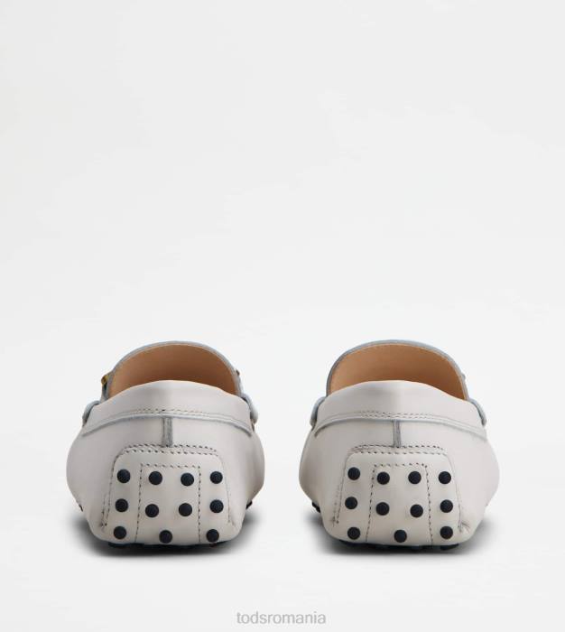 pantofi de conducere kate gommino din piele femei Tod's 080D94 alb