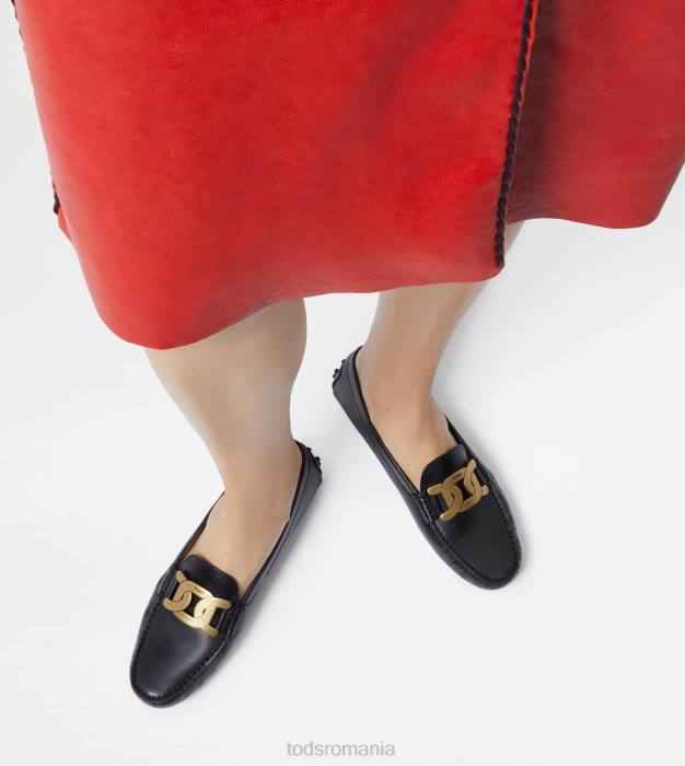 pantofi de conducere kate gommino din piele femei Tod's 080D97 negru