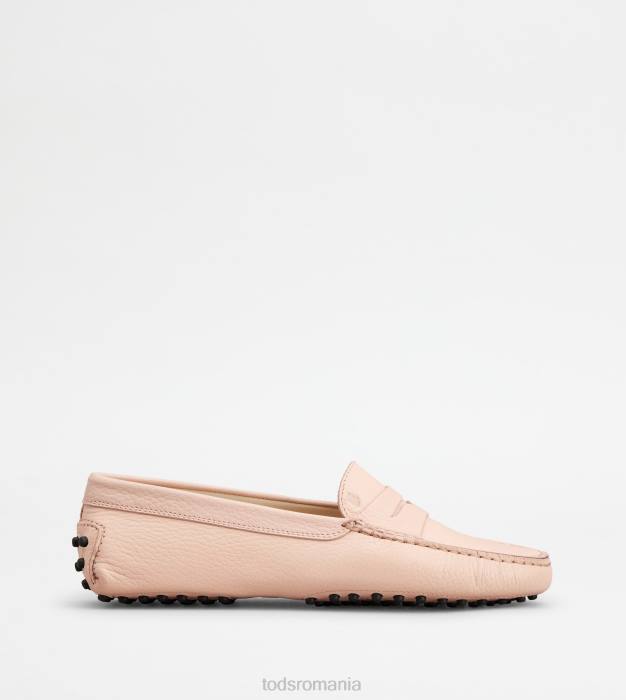pantofi gommino din piele femei Tod's 080D109 roz