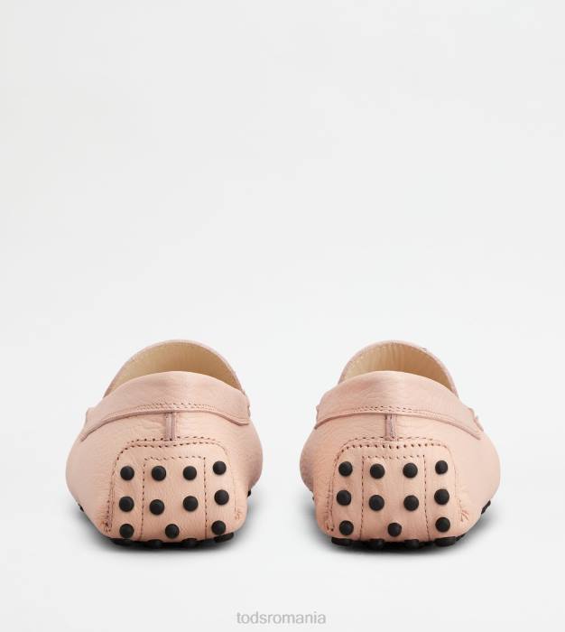 pantofi gommino din piele femei Tod's 080D109 roz