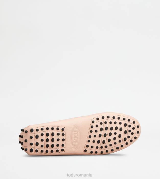 pantofi gommino din piele femei Tod's 080D109 roz