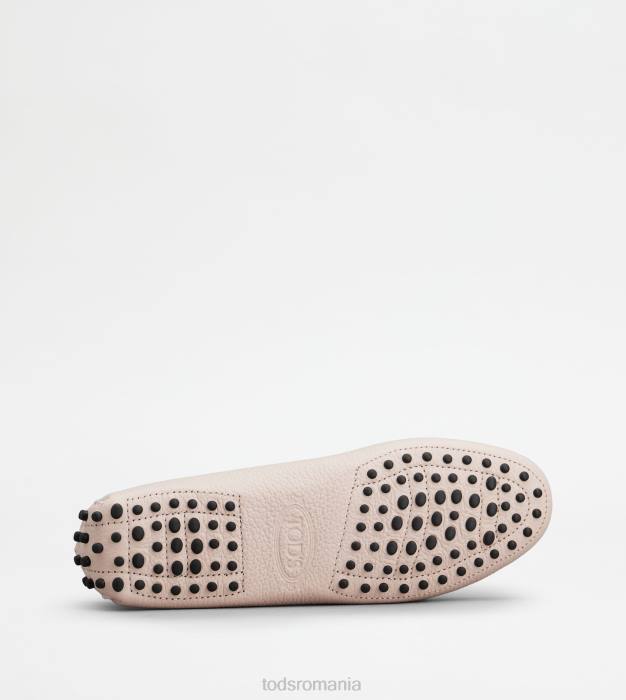 pantofi gommino din piele femei Tod's 080D110 roz