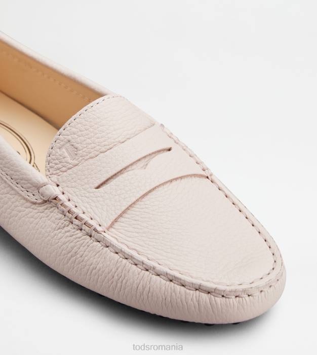 pantofi gommino din piele femei Tod's 080D110 roz
