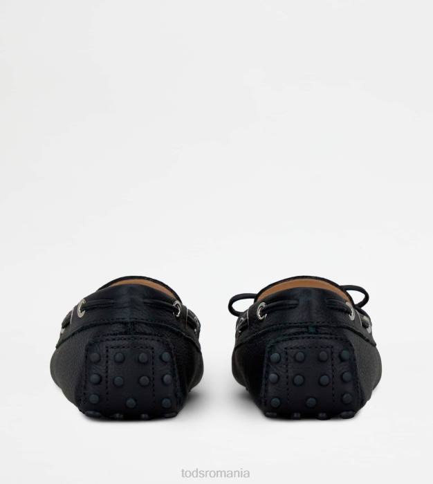 pantofi gommino din piele femei Tod's 080D117 negru