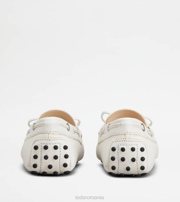 pantofi gommino din piele femei Tod's 080D66 alb