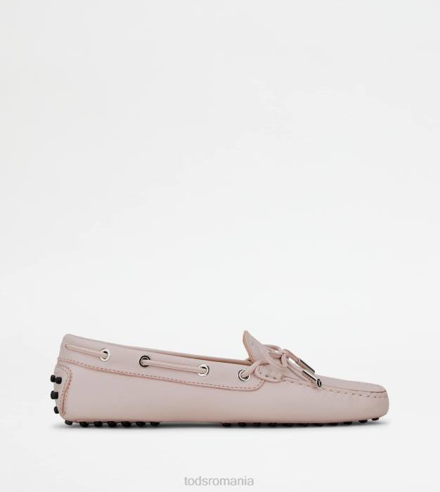 pantofi gommino din piele femei Tod's 080D67 roz